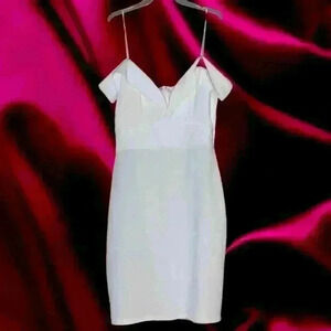 Sexy White Off The Shoulder Dress with Straps